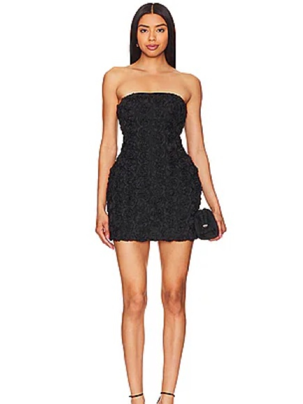 RUNAWAY THE LABEL ROSALINE MINI DRESS IN BLACK